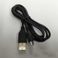 Miniatyrbilde 5 av 5: Sort mikro usb ladedatakabel for playstation 4 ps4 Black One Size