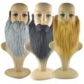 Miniatyrbild 2 av 5: DIY Fancy Dress Skägg Långa Fluff Skägg Cosplay Kostym rekvisita Gray one  size