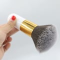Miniatyrbillede 1 af 5: 1 stk Big Size Makeup Brushes Foundation Powder Face Blush Brush White one size