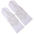 Miniatyrbillede 6 af 8: Piger Prinsesse Handsker Piger Kjole Handske Blonde Diamant Fotografi White Onesize