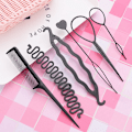 Pikkukuva 1 / 5: 12 kpl/ set Lasten kiharrin Hiuspunoksen ylläpito Spiral Twist H Black 2pcs