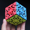Pikkukuva 7 / 7: 3x3 Gear Cube Alkuperäinen Tarraton Smooth ja Gear Mechanism Pe Multicolor one size