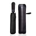 Miniatyrbillede 2 af 8: Sort PU Læder Paraply Cover Case Bærbar vandtæt paraply 1PCS