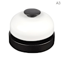 Miniatyrbillede 1 af 8: Håndpresning af rustfrit stål Service Klokkesvar Klokkemodtagelse black Onesize