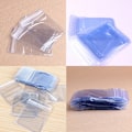 Miniatyrbillede 5 af 5: 100 stk klar PVC plastik møntpose sag tegnebøger opbevaring kuvert 4*6