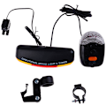 Miniatyrbillede 8 af 8: Alsidigt mountainbike blink + cykelbaglygte + Horn One Size One Size