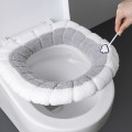 Miniatyrbilde 2 av 5: Vintervarme Toalettsetetrekk Vaskbart Bad Toalettsete wit Green One Size