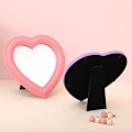 Miniatyrbillede 5 af 8: Webberømthed kosmetisk spejl dekorativt spejl pigehjertestuds Pink One size