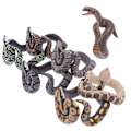 Miniatyrbild 7 av 8: Knepig Rolig Parodi Simulering Snake Toy Snake Armband Nyhet A1 one size