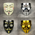 Pikkukuva 4 / 7: Vendetta Hacker Mask Anonyymi joulujuhlalahja aikuiselle K A7 one size