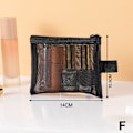 Miniatyrbillede 1 af 5: Mesh Makeup Tasker Sort og Hjerte Kosmetisk Taske Bærbar lynlås Black Style 6