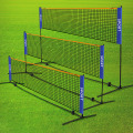 Miniatyrbillede 2 af 8: Bærbar sammenfoldelig standard professionel badmintonnet indendørs ude White 4.1m