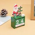 Miniatyrbilde 1 av 8: Jul nedtelling kalender blokk gjenbrukbar & langvarig skrivebord Santa Claus