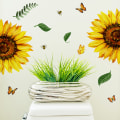 Miniatyrbild 5 av 6: Solros Väggdekor Badrum Toalett Inredning Vardagsrum Cabine yellow one size