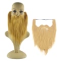 Miniatyrbilde 5 av 5: DIY Fancy Dress Skjegg Lange Fluff Beards Cosplay Kostyme rekvisitter White Onesize