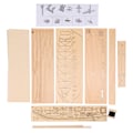 Miniatyrbillede 5 af 5: 1:70 New Port Wooden Sejlbåd Model DIY Kit Skibssamling D Color onesize