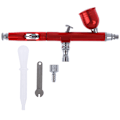 Miniatyrbillede 1 af 8: Dual Action Gravity Feed 0,3 mm Spray Airbrush Nail Art Paint Red one size