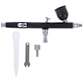 Miniatyrbillede 1 af 8: Dual Action Gravity Feed 0,3 mm Spray Airbrush Nail Art Paint Black one size