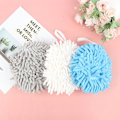 Miniatyrbillede 5 af 5: Håndklæde Køkkenhåndklæder Badeværelse Blødt plys Chenille Quick-Dr Blue onesize