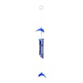 Dolphin Creative Crystal 4 metallrör Windchime Wind Chime Hom blue one size