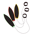 Miniatyrbillede 2 af 5: Finger Surfboard Fingerboard Legetøj Surf The Wind Mini Fingerspids S Random style one size