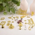 Miniatyrbillede 2 af 8: Dukkehus Miniature galvaniseret guld musikinstrument DIY S A2 onesize
