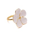 Miniatyrbillede 2 af 5: Bryllup enkel blomme serviet serviet 5 kronblade lucky flower serviet Gold 1pcs