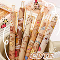 Miniatyrbillede 2 af 8: 6 stk. e Capybara tryk gel pen skoleartikler tegneserie Capyba ONESIZE