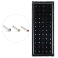 Miniatyrbilde 1 av 5: 60 STK/sett Rhinestone Nese Ring Bone Stud Rustfritt stål Body P Multicolor