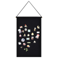 Pikkukuva 4 / 8: Rintanavigaattorin säilytyskangas Riippuva lippu Rintakoru Lauta Badge Org Black one size