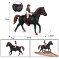 Simulering Djur Hästkapplöpning Modeller Action Toy Figurer Solid Black one size