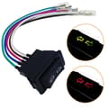 Professionell 5Pin 12 för 24 v svart bil power Wit Black 1pc