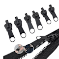 Miniatyrbilde 4 av 5: 6 stk Instant Zipper Universal Instant Fix Zipper Repair Kit Rep Black onesize