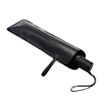 Miniatyrbillede 7 af 8: Sort PU Læder Paraply Cover Case Bærbar vandtæt paraply 1PCS