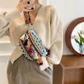Miniatyrbillede 4 af 5: Væve Crossbody Tasker Kvinde Tassel Taljetaske Retro Læder Shou A2 one size