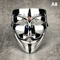 Pikkukuva 1 / 7: Vendetta Hacker Mask Anonyymi joulujuhlalahja aikuiselle K A8 one size