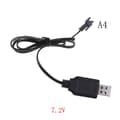 DC 3,6V-7,2V RC batteripaket USB -laddaradapter för fjärrkonst 7.2V