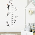 Miniatyrbild 8 av 8: Basketpojke Höjdmät väggdekaler för barnens sovrum w Black One Size