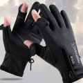 Miniatyrbillede 2 af 8: Vinterfiskehandsker 2 Finger Flip Vandtæt vindtæt Cyclin Gray XL