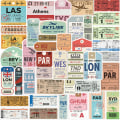 Pikkukuva 1 / 8: 40 kpl Retro Traveling Boarding Check Graffiti Tarrat Matkatavarat Multicolor one size