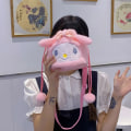 Miniatyrbild 5 av 8: Plysch Kawaii Shoulder Crossbody Bag Plysch Kvinnor Tecknad Presenter Purple onesize