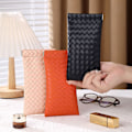 Miniatyrbilde 3 av 8: Vevde briller Oppbevaringsveske Brillepose Solbriller Box Eyewear Black onesize