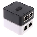 Miniatyrbillede 8 af 8: 2 Port Gigabit Netværksswitch RJ45 CAT 5/6 LAN HUB Netværksswitch Black one size