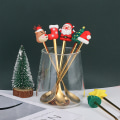 Miniatyrbild 5 av 8: 6/4/2ST Julklapp Glod Sked Gaffel Set Älg Kaffesked le K OneSize