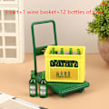Pikkukuva 1 / 8: 1/12 Dollhouse Simulation Beer Trolley Lelut Mini Beer Malli Dol A2 one size