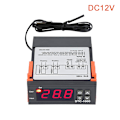 Miniatyrbilde 1 av 8: 1PC LED Digital STC-1000 temperaturkontrollbryter Microcom Black DC12V