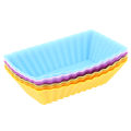 Miniatyrbilde 2 av 5: 6 stk Silikon Gjenbrukbar kakeform Gelébakeform Cupcake Mak purple one size