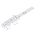 Miniatyrbillede 3 af 5: 2X Mål Optisk Vernier PD Lineal Pupilafstandsmåler Øje Op White 2Pcs