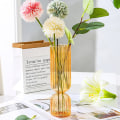 Miniatyrbillede 5 af 5: Nordic Glasvase Små glasvaser Blomsterarrangement Home Gla Pink 17*4cm