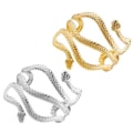 Pikkukuva 5 / 5: Avaa Snake Upper Arm Bangle Rannekoru Säädettävä Käsivarren ranneke Silver 1pc